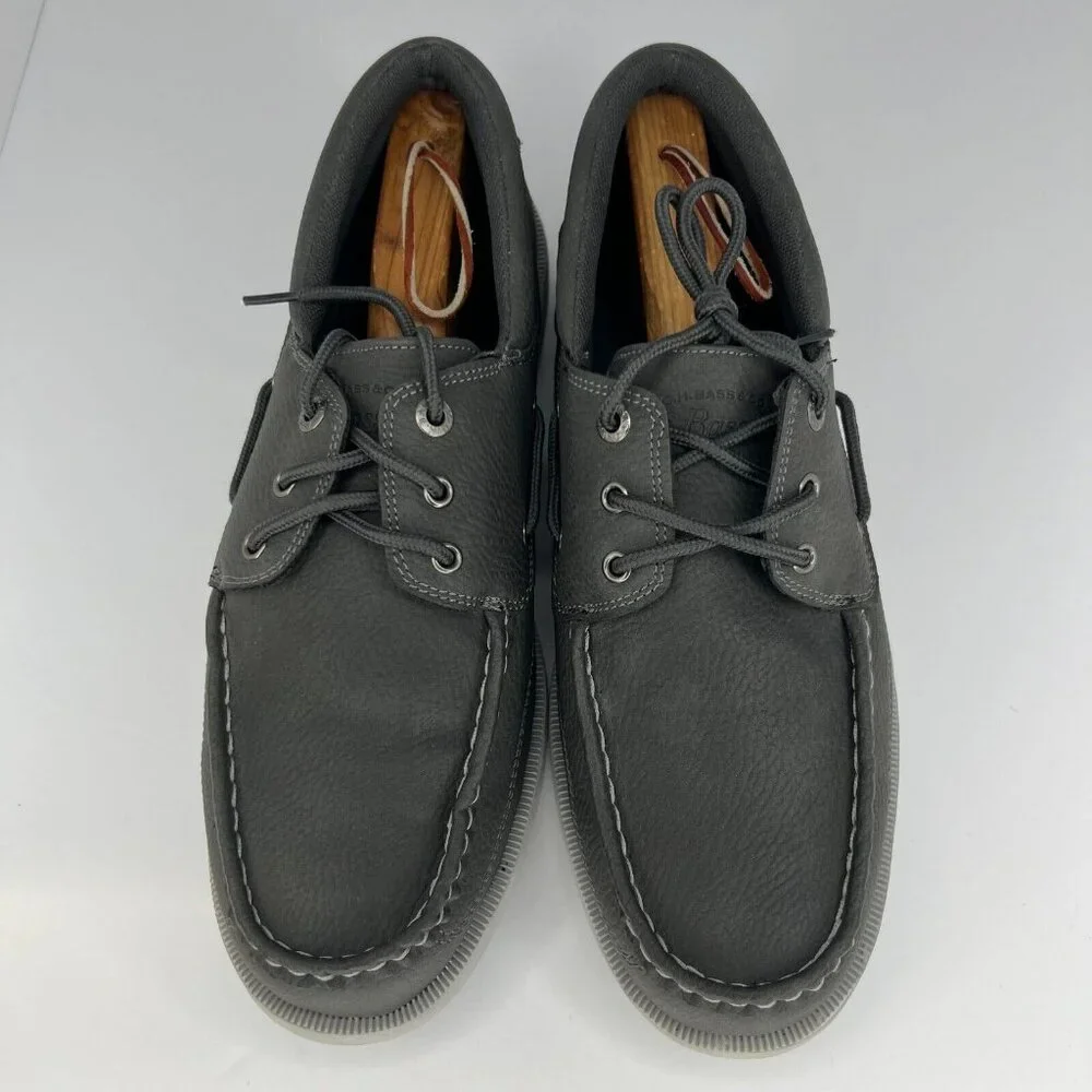 G.H. Bass & Co. Mens 71355310G1 Gray Inshore Synthetic Size 10.5 Boat Shoes